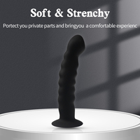 SEXBAY 2024 Nuevo Modelo de Copa de Succión Suave e Impermeable para Fiestas, Mini Dildo de Silicona con Cuentas de 5 Pulgadas con Succión Súper Fuerte, Punto G