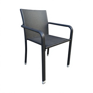 Fauteuil de jardin en rotin tressé moderne de qualité supérieure, imperméable, KD, pour intérieur/extérieur, balcon, toutes saisons - Product Image 1