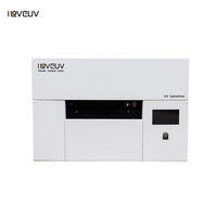 Nueva Impresora de Inyección de Tinta UV Automática de Escritorio A3 con Accesorio Rotatorio para Impresión Directa en Botellas y Tazas de 360°