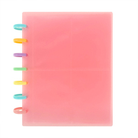 Carpeta de fotos transparente de PP para álbum de fotos de bebé, con encuadernación de discos, para documentos escolares, bolsa, caja de bolsillo, PinGlory, ecológica