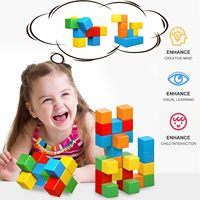 Cubes magnétiques en gros d'usine, jouets éducatifs pour la petite enfance, création, imagination, blocs de construction magnétiques