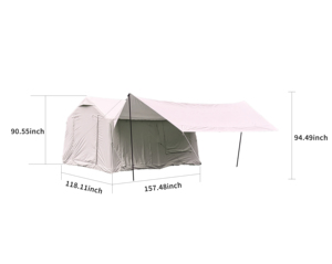 Carpas Inflables para Acampar con Bomba Manual, Plegables, Portátiles, Fáciles de Instalar, Impermeables, Muebles de Exterior - Product Image 3