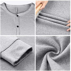 N028 Intimo <span class=keywords><strong>Termico</strong></span> Maschile in Poliestere e Cotone, Tuta Intera con Apertura Speciale sul Retro - Product Image 5