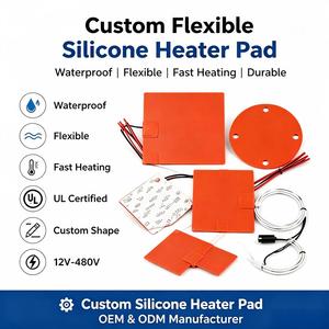 Custom Silicone Heating Plate For Heat Press Machine Flexible Electric Heater OEM Manufacturer