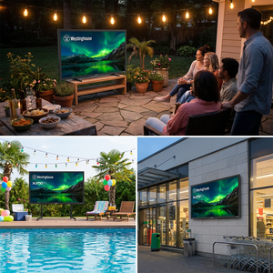 Outdoor Waterproof 4K UHD Smart TV 55 65 75 Inch IP55 Anti-Glare LED Television WiFi Android Pool Patio Garden Commercial IP65 F - Product Image 3