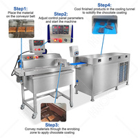 Machine automatique HNOC pour le recouvrement de biscuits au chocolat avec tunnel de refroidissement