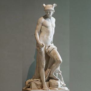 Escultura griega decorativa para exteriores, estatua de mármol blanco, tamaño real - Product Image 1