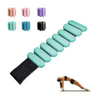 Pesas de tobillo 2Lbs 2Kg Pulsera de mano de silicona Pesas de gimnasio a granel Pesas De Muneca Pulsera ajustable suave Peso de muñeca para piernas