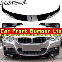 Car Front Bumper Lip Splitter Diffuser Spoiler Body Kit For BMW 3 Series F30 F31 M-Tech 320i 2013-2019 Exterior Accessories