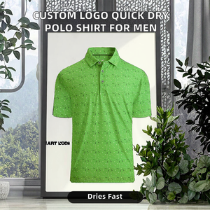 Logotipo Bordado Personalizado para Camisetas, 100% Poliéster Jersey, Manga Corta, Secado Rápido, Tallas Grandes, para Golf y Deportes, para Hombre - Product Image 2