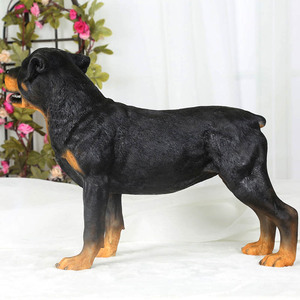 Sculpture de chien personnalisée, décoration d'intérieur, figurines de chien réalistes en résine, statue de Rottweiler réaliste pour jardin, cimetière, souvenirs - Product Image 4