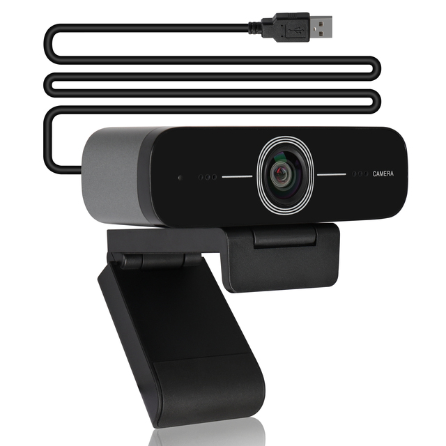 Mini Live Streaming Webcam with Dual Microphone Full HD1080P USB Camera 30FPS Zoom Skype OBS