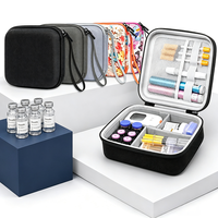 SIYOUCASE Nouvelle trousse de rangement pour insuline en EVA grande capacité pour tous les fournitures de diabète, trousse de voyage modulable pour soins du diabète