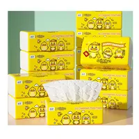 Lampure OEM 30 sachets de mouchoirs en papier doux imprimés à l'écran, 5 plis, épaissis, écologiques, en pâte de bois vierge, boîte de rouleaux jumbo