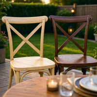 Chaise de banquet en chêne massif de qualité commerciale moderne, robuste, pour hôtel, mariage, fête, événement