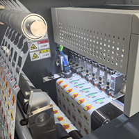 Machine de découpe numérique d'étiquettes autocollantes VOREY A8 12m/m, laminage et refendage rouleau à rouleau, avec PC intégré