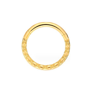 Anneaux de nez en forme de cœur incrustés de zircon, bijoux en titane F136, piercing rond, bijoux de mode, accessoire de fête - Product Image 3