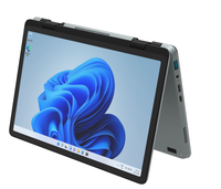 Ordinateur portable professionnel 11 pouces avec écran tactile, processeur Intel N150, coque en métal, convertible 360°, 2 en 1, ordinateur portable compact et fin, ordinateur portable de bureau