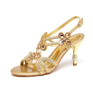 Zapatos de Tacón Alto Stiletto de 8cm con Pedrería Morada y Flores, para Bodas y Fiestas, Moda de Verano Xuanhui - Product Image 2