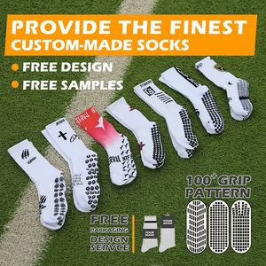 मुद्रित पकड़ प्रशिक्षण मोक मुक्त नमूना कम मोक विरोधी पर्ची ट्यूब फुटबॉल मोक फुटबॉल खेल पकड़ मोजे कस्टम डिजाइन - Product Image 3