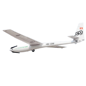 Avion planeur RC <span class=keywords><strong>FMS</strong></span> ASW-17 haute performance 2500 mm PNP avec moteur Predator et ESC 40A, modèle réduit pour amateurs - Product Image 1