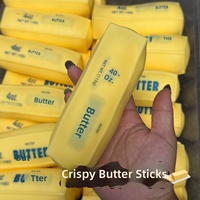 Bâton de beurre croustillant de Noël USA, jouet anti-stress souple en forme de beurre salé, jouet à presser fait main, cadeau de Noël souple