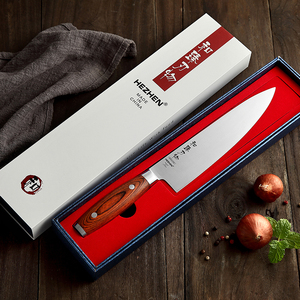 Couteau de chef professionnel Xinzuo super tranchant, 8 pouces, acier inoxydable <span class=keywords><strong>allemand</strong></span> 1.4116, manche en bois Pakka, fabricant - Product Image 5