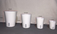 Ensemble de pots à fleurs de haute qualité de plusieurs tailles, en plastique, avec système d'auto-arrosage et pot intérieur transparent pour plantes