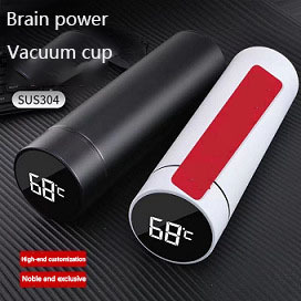 <span class=keywords><strong>Thermos</strong></span> à Affichage de Température <span class=keywords><strong>Intelligent</strong></span> en Acier Inoxydable 500 ml, Bouteille d'Eau Digitale Intelligente - Product Image 3
