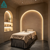 Étagère d'affichage LED pour le commerce de détail, solution de conception de magasin personnalisée pour les spas, salons de beauté et magasins de soins de la peau