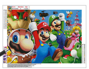 Meian professionnel plein diamant peinture peinte à la main décoration de la maison avec image <span class=keywords><strong>Dotz</strong></span> 5D diamant - Product Image 1