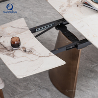 Nouveau design de table à manger multifonction pliante et extensible rotative table à manger 10 places moderne de luxe meubles de maison Foshan