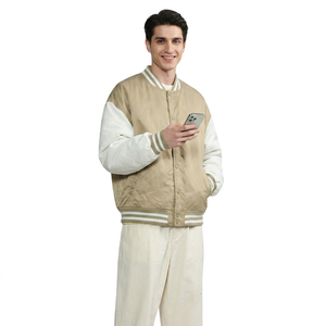 Veste universitaire en satin personnalisée unisexe 2024, veste de cyclisme pour homme taille XL, col à capuche, tissu tissé d'hiver, couleurs personnalisables - Product Image 1
