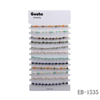 Gelang manik-manik kristal, gaya Bohemian, gelang manik-manik nasi kristal, Sepuh emas, pesona aster, dapat disesuaikan, Motif Flora, buatan tangan persahabatan