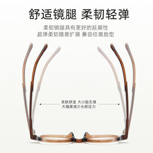 Montura de gafas ovaladas Danyang Tr90 con filtro de luz azul para mujer, montura completa, lentes acrílicas, gafas decorativas - Product Image 3