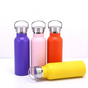 Customized 3 Lids Free Sample Water Bottles Double Wall Vacuum Insulated Stainless Steel Tumbler With Customize Logo