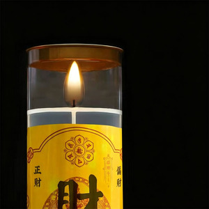 <span class=keywords><strong>Candela</strong></span> Rituale Grande per la Prosperità, <span class=keywords><strong>Candela</strong></span> Portafortuna Senza Fumo in Cera Vegetale Naturale, <span class=keywords><strong>Candela</strong></span> Lunga per Altare per Benedizioni Energetiche e Ricchezza - Product Image 2