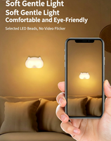 Nouvelle lampe de chevet transfrontalière à induction corporelle LED sans fil, ultra-mince, à commande magnétique, avec fonction de charge et veilleuse