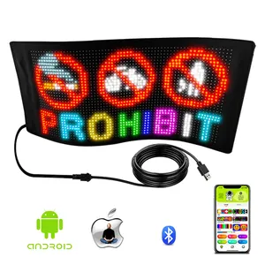 Matrix Pixel Panel Addressable RGB Pattern Graffiti Scrolling Text Animation Display Flexible LED Display Screen