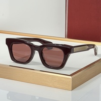 JMM DEALAN 10th 49-22-150 Lunettes de soleil de haute qualité pour hommes et femmes, lunettes de soleil de créateur, style punk classique, luxe, titane, acétate, UV400