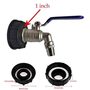 Adaptateur de raccordement pour réservoirs IBC à filetage grossier S60X6 de 1 pouce, compatible avec les adaptateurs et raccords pour réservoirs IBC, adaptateur pour réservoir d'eau - Product Image 3