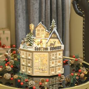 <span class=keywords><strong>Calendrier</strong></span> <span class=keywords><strong>de</strong></span> <span class=keywords><strong>l</strong></span>'<span class=keywords><strong>Avent</strong></span> <span class=keywords><strong>de</strong></span> Noë<span class=keywords><strong>l</strong></span> avec musique et lumières, scène <span class=keywords><strong>de</strong></span> <span class=keywords><strong>village</strong></span> en <span class=keywords><strong>bois</strong></span>, compte à rebours <span class=keywords><strong>de</strong></span> 24 jours, cadeau <span class=keywords><strong>de</strong></span> Noë<span class=keywords><strong>l</strong></span> - Product Image 6