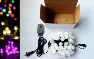 Guirlande lumineuse extérieure LED boule de neige imperméable fée de Noël boule de pissenlit <span class=keywords><strong>solaire</strong></span> pour décoration de jardin - Product Image 5