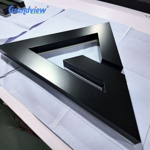 Insegna Luminosa Personalizzata 3D in Acciaio Inox per Negozi e Studi, Insegna Retroilluminata in Metallo per Attività Commerciali - Product Image 3