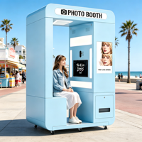 Photobooth Modulaire Démontable – Station Portable à Auto-prise de Vue Facile à Assembler et Économise sur les Frais de Transport