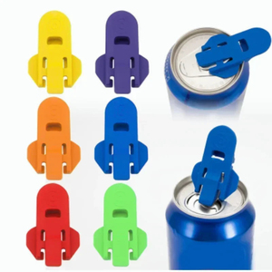 Abridor de Latas y Tapas de Botella de Plástico, 1 Unidad, Color Aleatorio, Accesorios de Cocina, Gadgets Prácticos - Product Image 1