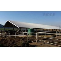 Structure en acier intensif à grande échelle pour l'élevage de bovins, ovins et porcins, installation d'élevage de grande capacité pour les ranchs commerciaux