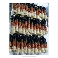 Extensions de cheveux synthétiques Yaki pré-étirées 22 pouces, boucles françaises, 150g, fibre haute température, cheveux courts pour tressage au crochet, boucles françaises