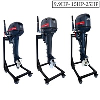 Moteur hors-bord essence 9,9 CV 2 temps OEM le plus populaire, refroidi par eau, universel, avec commande par timon