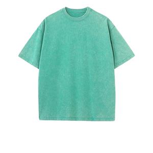 เสื้อยืดแนวสตรีทสำหรับผู้ชายและผู้หญิงเสื้อยืดผ้าฝ้ายถักทรงโอเวอร์ไซส์ Y2K เข้ารูปแนวย้อนยุคสำหรับใส่ได้ทั้งชายและหญิง TKAN148 - Product Image 1